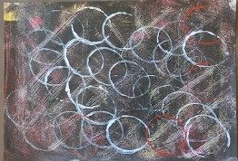 Elaine L, rings, acrylic.